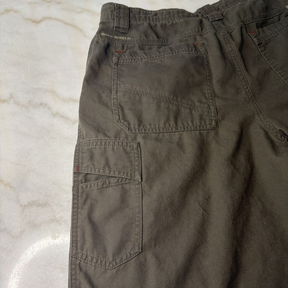Mens Columbia Omni Shield Cargo Fishing Outdoors Hiking Shorts Green Size 34 - Picture 4 of 10
